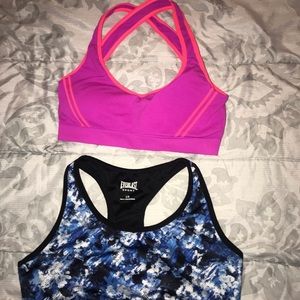 2 sports bras.